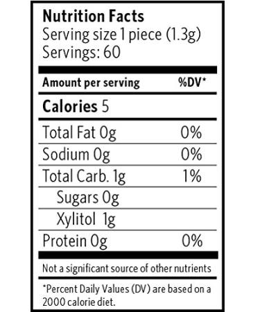 Xylichew Cinnamon Gum with Birch Xylitol - 60 Pieces (2.75 oz) | Sugar-Free Chewing Gum - Buy Online on GoSupps.com
