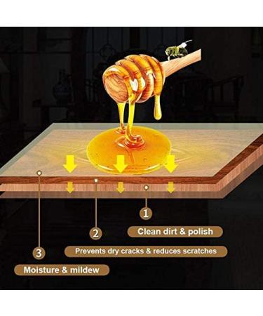 2 PACK Natural Beeswax Wood Seasoning & Cleaner for Furniture, Floors, Tables, Cabinets - Multipurpose Furniture Polish - Buy Online on GoSupps.com