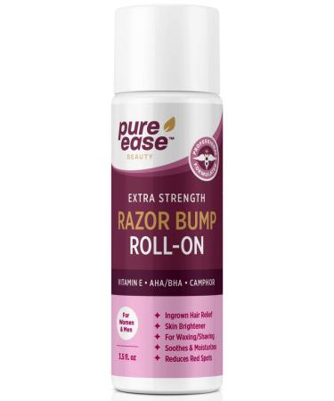 Razor Bump Treatment for Bikini Area Ingrown Hair Serum with Vitamin E AHA/BHA Camphor for Razor Burns Pimples and Irritated Skin Effective Ingrown Hair Treatment for Face Neck Underarms