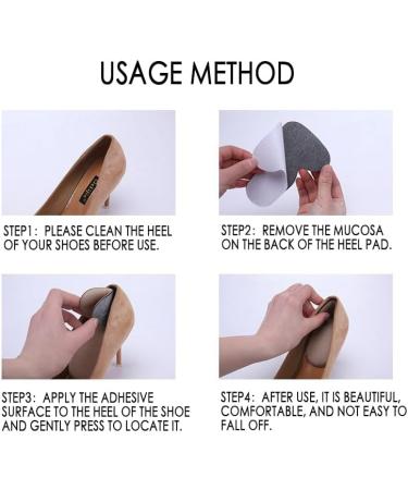 Memory Foam Heel Protector Pads for High Heels - 2 Pairs (Black & Beige) | Comfortable Foot Care for Men & Women - Buy Online on GoSupps.com