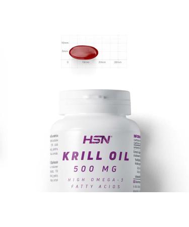  HSN Essentials HSN Krill Oil: Krill Oil 500mg Source of Omega 3 (DHA EPA) With Astaxanthin and Phospholipids - Powerful Antioxidant - RIM - Buy Online on GoSupps.com
