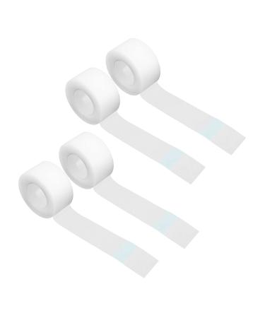 Angoily 4 Rolls Adhesive Eyelid Tape Clear Gaffer Tape Eyelash Tape Eye Shadow Tape Adhesive Tape Sandwich Container Medical Tape Eyelid Stickers Girl Beauty Stickers or White