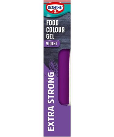 Dr. Oetker Coloured Gel - Violet Extra Strong 15G | Violet Gel Food Colour | The colourings are bake stable to ensure perfect bakes time after time | Premium product - Buy Online on GoSupps.com