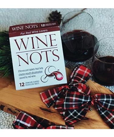 Wine Nots Wine Stain Remover Tablets - Prevent Stained Lips & Teeth, Brighten Smile - 12 Pack - Buy Online on GoSupps.com
