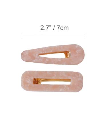 Resin Tortoise Leopard Print Hair Clips - 4 Pack for Women | Stylish Hair Barrettes - Buy Online on GoSupps.com