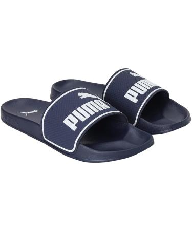 PUMA Unisex Leadcat 2.0 Slide Sandal 43 EU - Comfortable Peacoat & Puma White Footwear for Men & Women - International Shipping Available - Buy Online on GoSupps.com