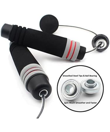 Benvo Weighted Ropeless Jump Rope for Double Unders & Crossfit - Red - Buy Online on GoSupps.com