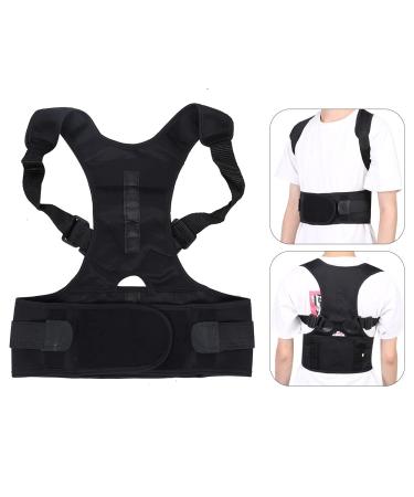 Buy ZJchao Posture Corrector for Men & Women | Comfortable Adjustable Back Support & Breathable Back Brace for Pain Relief - Improve Hump (Black - Buy Online on GoSupps.com