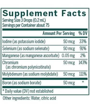 Genestra Trace Mineral Complex CWS | Thyroid Support & Antioxidant Defense | 0.5 fl. oz - Buy Online on GoSupps.com