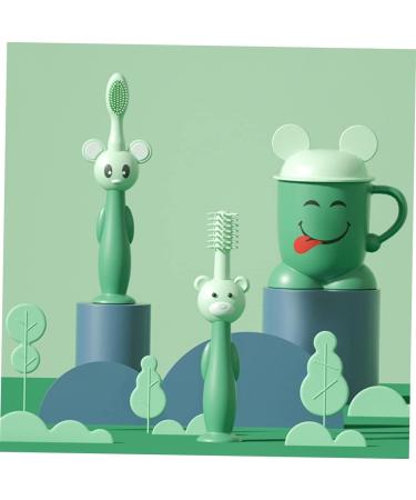 Partykindom Soft Children's Toothbrush Set - Ideal Newborn & Infant Oral Care with Suction Cup Design - Buy Online on GoSupps.com