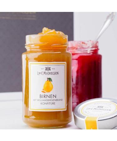 L.W.C. Michelsen Pear Confit with Williamsburn Fire (280g) | Natural & Additive-Free | Premium Fruity Spread | High-Quality Gourmet Food - Buy Online on GoSupps.com