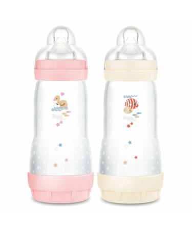 MAM - Easy Start Anti -Colic Baby bottle 4+ months Faster flow (2 x 320 ml) Bonbon + cotton - bottles to reduce colic and symptoms of the baby - still -friendly baby bottle - Buy Online on GoSupps.com