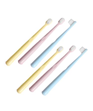 Buifulsic toddler toothbrush 6th children's toothbrush tooth cleaning tool toothbrush with dental floss toothbrush camping toothbrush teeth bag soft fur pp toddler