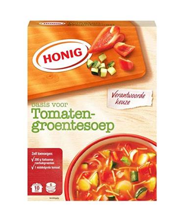 HONIG Tomato Vegetable Soup Mix in Dry Form Serves 4 (Tomatengroentensoep) | 6 Pack
