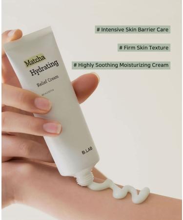 B_LAB Matcha Hydrating Relief Cream 60ml - Moisturizing and Soothing Formula - Buy Online on GoSupps.com