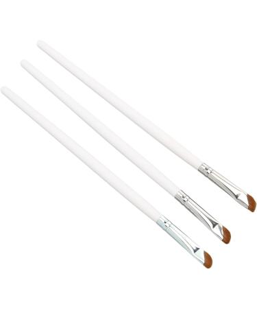 Eyeliner Brush 3PCS Slanted Eyeliner Brush Ultra Thin Slanted Head Eyeliner Brush Ultra Fine Slanted Mouth Comfortable Grip Eyeliner Makeup Brush White Nylon Bristles - Buy Online on GoSupps.com