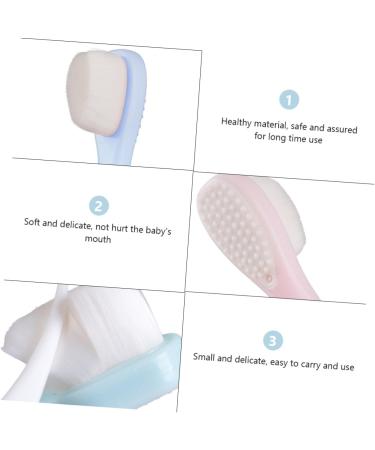 Minkissy 6 Pack Baby Toothbrush Set - Soft Manual Infant Toothbrushes with Tongue Cleaner & Bite Rings - Perfect for Toddlers | International Shipping Available - Buy Online on GoSupps.com