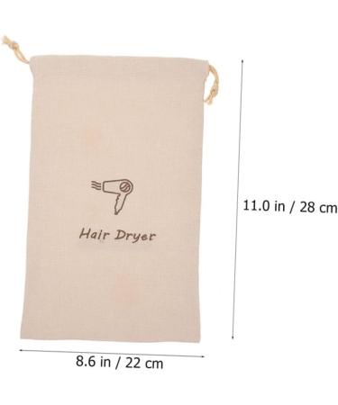 JOINPAYA Linen Hair Dryer Bag Duffel Bags for Traveling Hair Dryers Hair Dryer Bag Drawstring Burlap Bag Universal Jewelry Bag - Buy Online on GoSupps.com