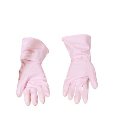 Household Gloves Kitchen Cleaning Gloves Washing Rubber Gloves Dishwashing Gloves Safe Material Soft Fit (Color : Blue - L)