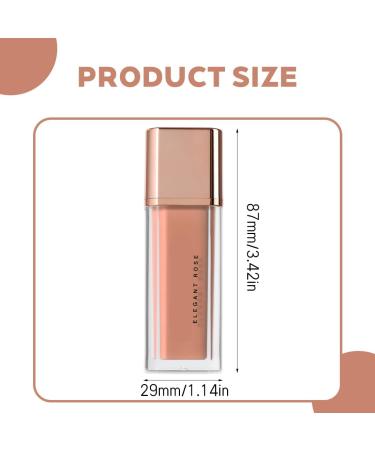 Teegxddy 1 piece matte velvet lip gloss velvety lipstick long lasting without smudging moisturizing nude shades suitable for different occasions - Buy Online on GoSupps.com