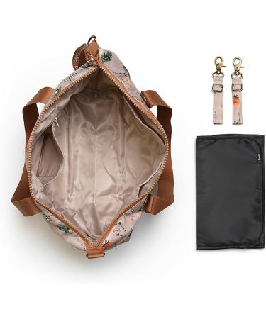 Elodie Details Meadow Blossom Changing Bag Travel Bag Soft Shell with Buckles for Buggy and Changing Mat Size 41 x 36 x 16 cm - Buy Online on GoSupps.com