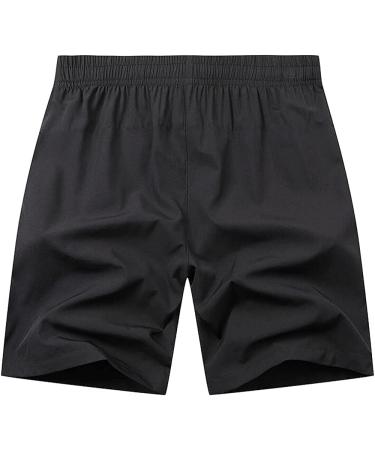ANHDM Boy's Quick Dry Athletic Shorts 2023 - Black, 8-9 Years - Buy Online on GoSupps.com
