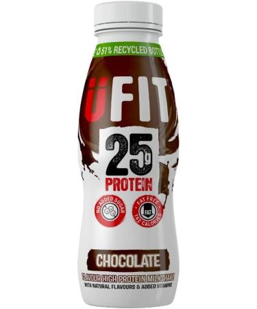UFIT High Protein Milkshake Chocolate 10x330ml - Buy Online on GoSupps.com