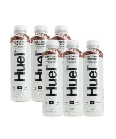6 x 500 ml prepared nutritionally complete iced coffee drink caramel vegetable flavour gluten free