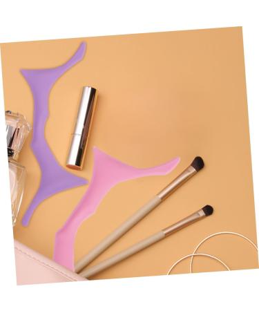 Housoutil Silicone Molds Silicone Makeup Stencil Brow Shaping Template Beauty Tools Eye Protection Miss 17.3x5.9cm Pink - Buy Online on GoSupps.com