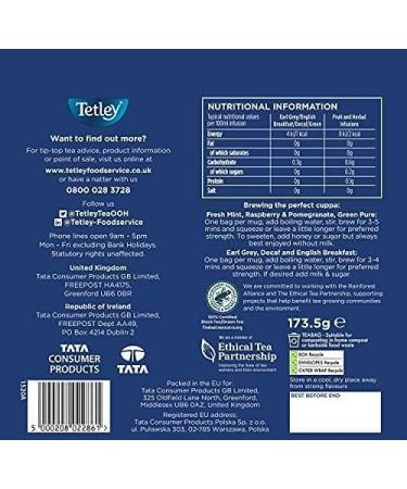 Tetley Ultimate Tea Experience - 6 Refreshing Flavours - English Breakfast Earl Grey Original Decaf Herbal Fresh Mint Pure Green Tea & More - Tea Bags - Pack of 1 x 90 90 Count (Pack of 1) - Buy Online on GoSupps.com