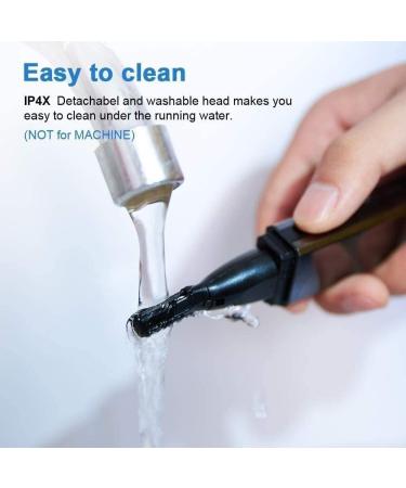 Premium 4-in-1 Ear & Nose Hair Trimmer for Men & Women - Painless Waterproof Facial Hair Remover with Dual Edge Blades - Buy Online on GoSupps.com