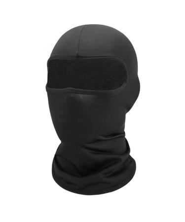 amangul Halloween Balaclava e Hat Black Mask Robber Head Covering Party Holiday Winter Warm Hat Full-Head(1 Hole)
