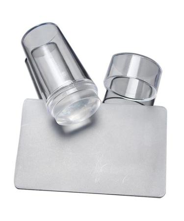 Fitbest Nail Stamp - Soft Silicone Nail Art Stamp with Lid & Scraper for DIY Manicure at Home - Perfect Nail Decoration Tool for Women & Girls - Buy Online on GoSupps.com