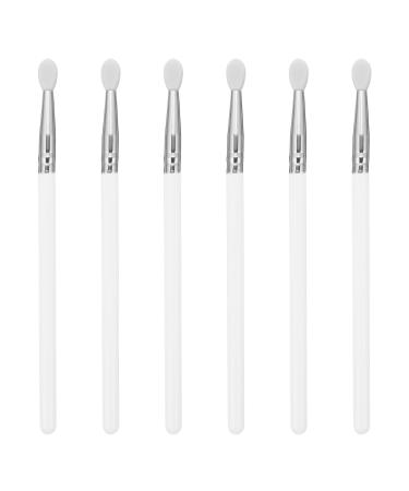FOMIYES 6pcs Silicone Mask Brush silicone eyeshadow applicator lip brush applicator lip balm applicator silicone eye shadow lipstick brush eyelash Scrubber Miss wooden handle