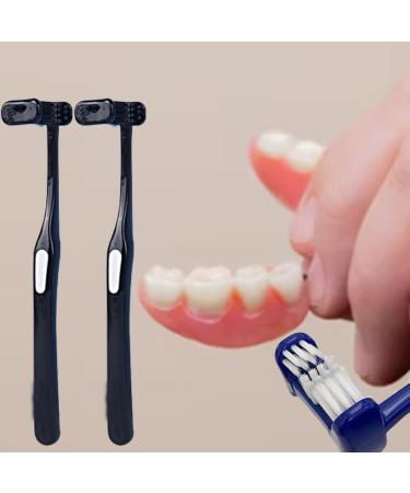 6-Page Round Toothbrush Set - Super Soft & Deep Cleaning | Portable Dental Care for Adults & Kids (4 Pieces Blue) - Buy Online on GoSupps.com