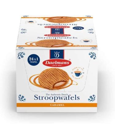 Daelmans Stroopwafels - Jumbo Caramel Wafers - 39 g x 24 (Single Pack) Dutch Caramel Waffle - Stroopwaffels (24 (1 Box))