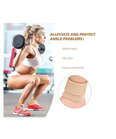 seaNpem Ice Skating Ankle Gel Protection Tubing - Compression Sleeve Ankle Protector Brace for Figure Skating - Roller Riding Support Socks - Free Cutting Design - Black (5 x 3.2 inch) - Buy Online on GoSupps.com