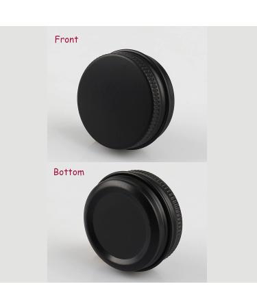 Buy Basic Packing: 24x 15ml Matt Black Aluminum Jars with Screw Caps - Ideal for Cosmetics | International Shipping Available - Buy Online on GoSupps.com