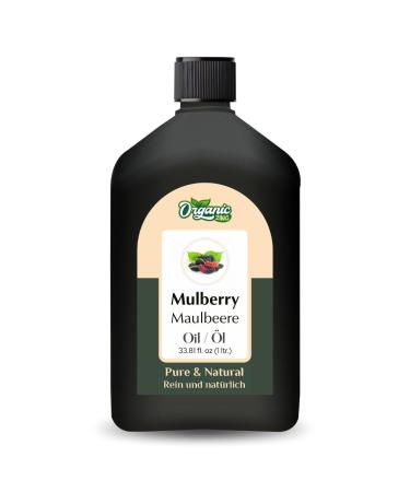 ORGANIC ZING Organic Zing Mulberry Oil (Morus alba) | Pure and Natural Carrier Oil for Aroma Skin Care and Massage - 1000ml