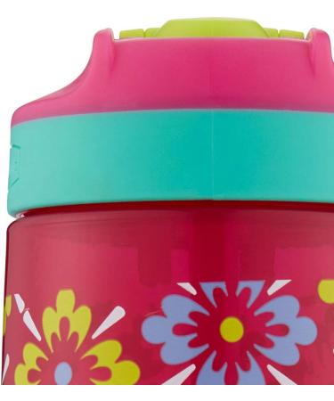 Rubbermaid Leak-Proof Kids Water Bottle 14 oz - Tiki Flowers Graphic Tart Pink - 16 oz - Buy Online on GoSupps.com