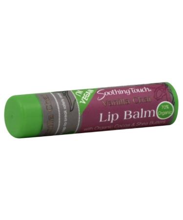 Soothing Touch Lip Balm Vegan Vanilla Chai Pack of 3 Vanilla Chai 0.25 Ounce (Pack of 3)