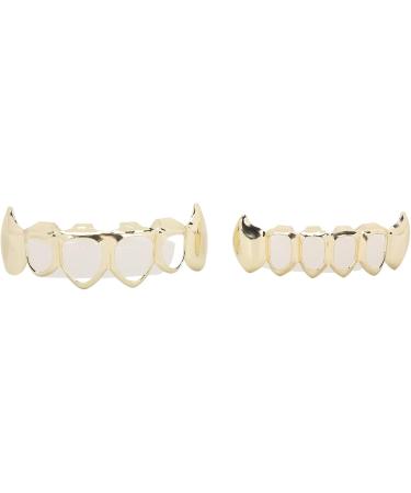 Plating Teeth Brace Brass Serial Number YHYT1046 Silver Teeth Braces Teeth Brace for Halloween Party for Hip Hop Fashion Show for Concert for Birthday Present(gold) - Buy Online on GoSupps.com