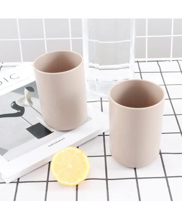 RabyLeo Japanese Mouthwash Cup | Simple Toothbrush Holder for Home & Travel - Coffee & Coffee Design - Buy Online on GoSupps.com
