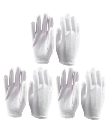 FRCOLOR 54 Pairs Moisturizing Hand Gloves Cosmetic Moisturizing Gloves Kitchen Gloves Cotton Gloves for Dry Hands Gloves for Large Cotton Gloves for Moisturizing White Care