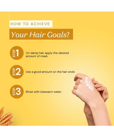 Keratin & Wheat Protein Hair Mask - Repair Damaged Hair Herbal Formula Sulfate-Free Paraben-Free 200g - Softness for All Hair Types - Buy Online on GoSupps.com