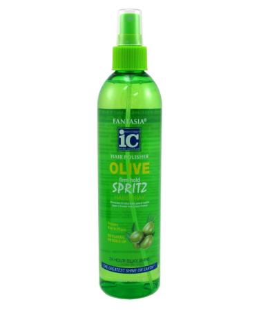 Fantasia Spritz Olive Firm Hold 12 Ounce Pump (354ml) (2 Pack)