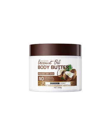 Uzionie Coconut body butter for dry skin coconut body cream moisturizing and caring for all skin types 200 g