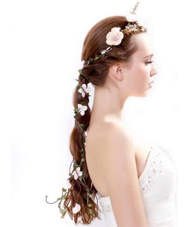Stylish Flower Crown & Adjustable Headband for Women and Girls - Perfect Hair Accessory | Shop Internationally - Buy Online on GoSupps.com