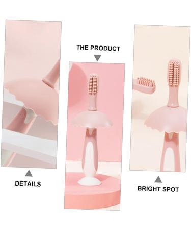 Minkissy Penguin Toothbrush Set for Kids - Soft Children's Toothbrushes for Gentle Cleaning & Gum Care - Pink Baby Toothbrushes - Buy Online on GoSupps.com
