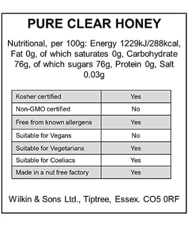 Wilkin & Sons Tiptree Pure Honey Catering Tub 1 x 3kg - Buy Online on GoSupps.com
